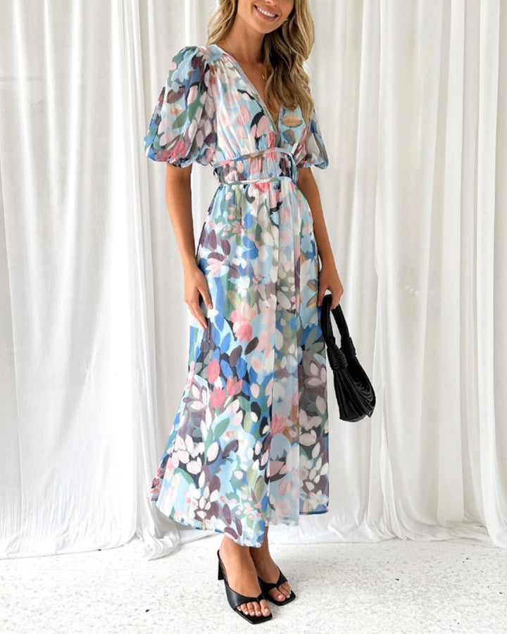 Annie - Boho Floral Maxi Dress