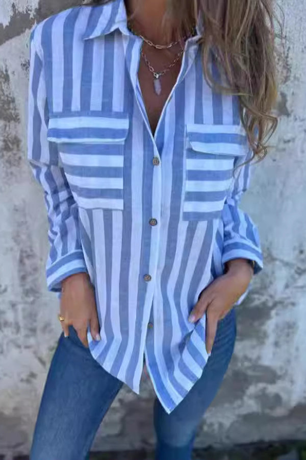 Sienna™ – Striped Button-Up Shirt