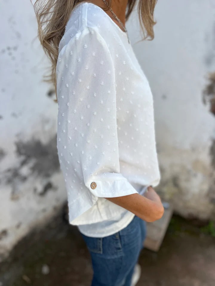 Aria™ – Classic Dot Sleeve Top