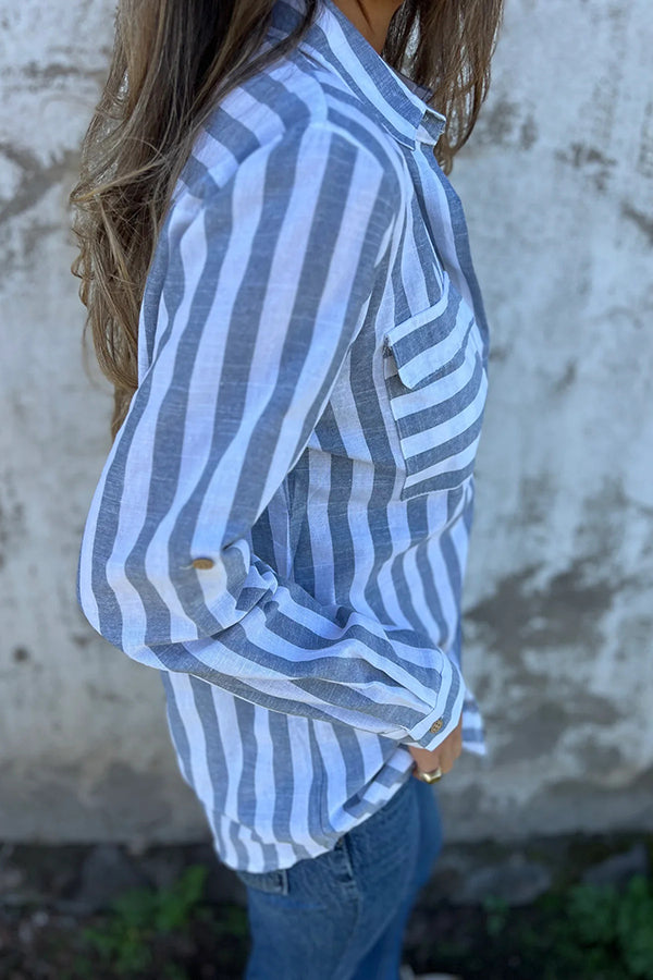 Sienna™ – Striped Button-Up Shirt