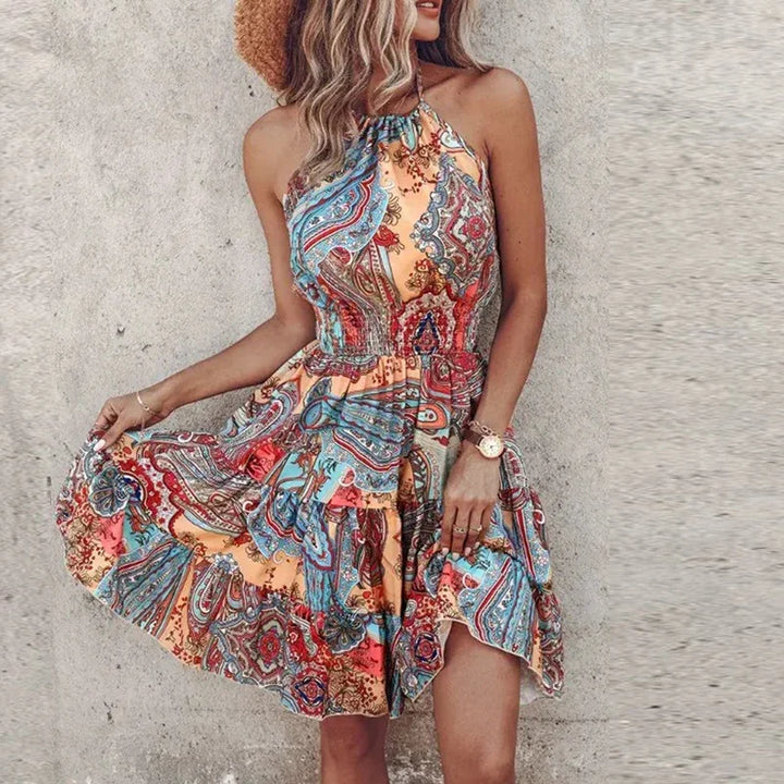 Angela - Chic Halter Dress