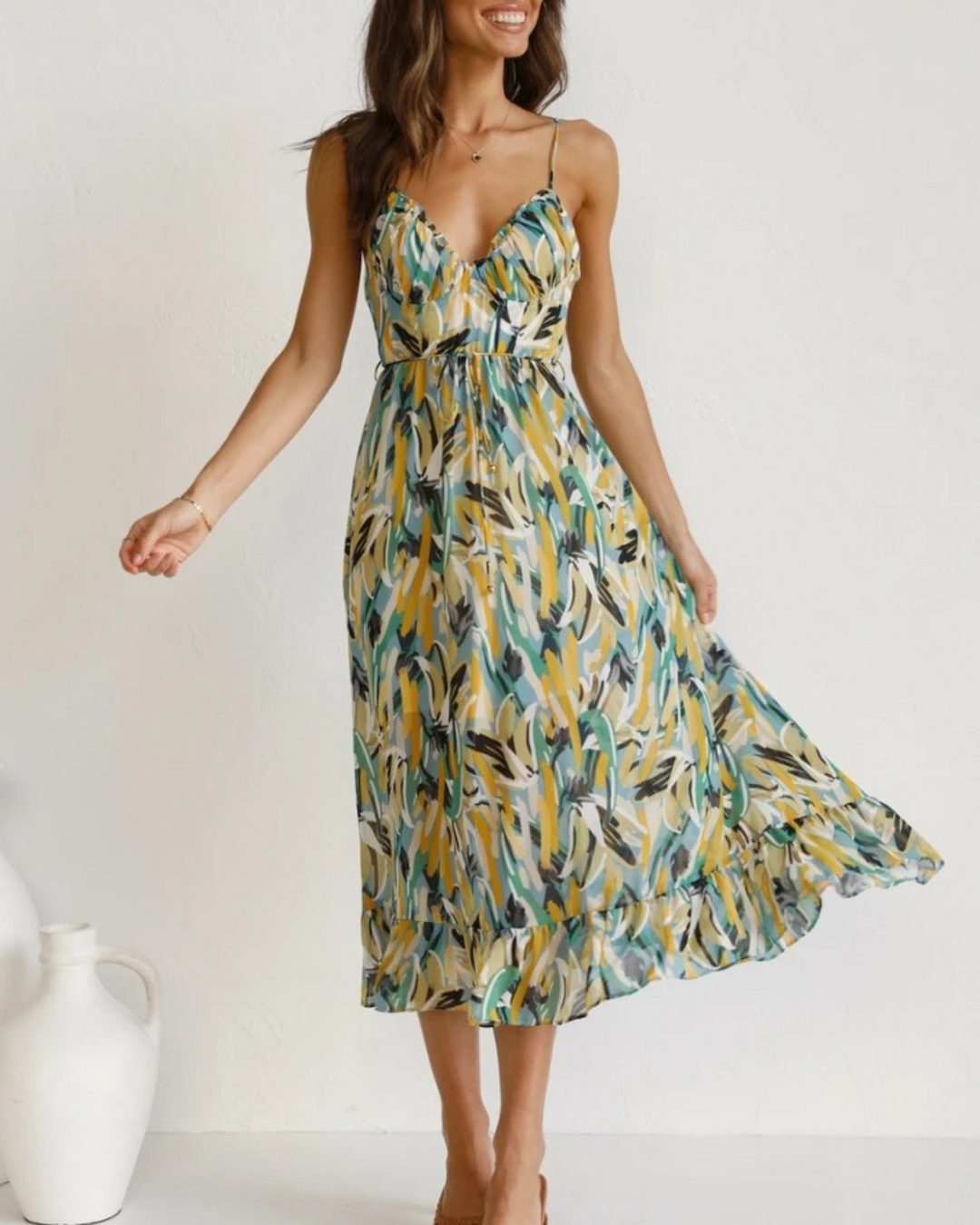 Zana™ – Floral Midi Sundress