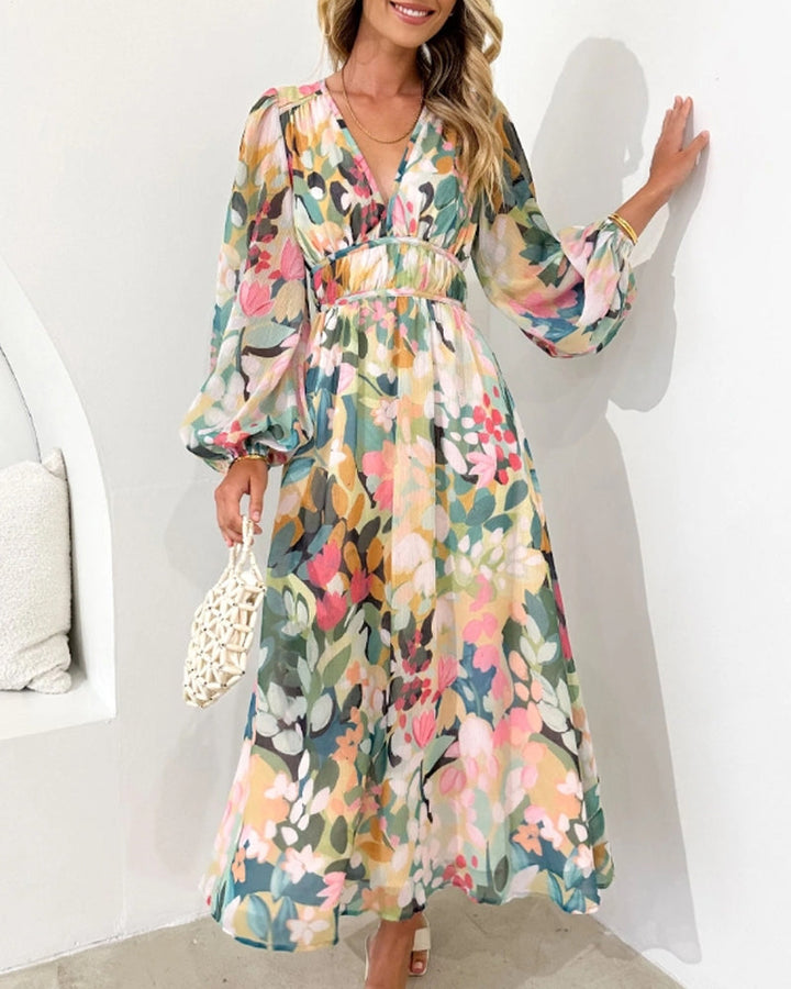 Annie - Boho Floral Maxi Dress