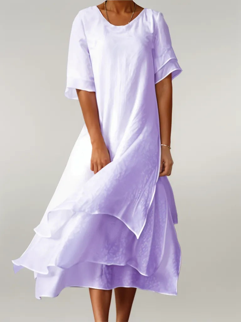 Eloise™ | Elegant Cotton Long Dress