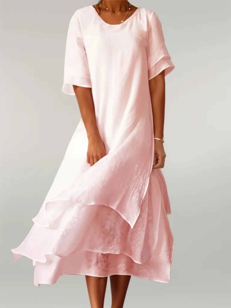 Eloise™ | Elegant Cotton Long Dress